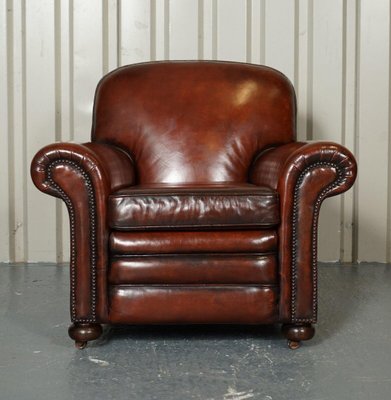 Victorian Maroon Leather Club Armchairs And Sofa Set Of 3 For At Pamono - Does Havertys Take Away Old Furniture In India