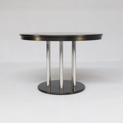 Bauhaus Extendable Black Dining Table, Stainless Steel Round Table Perth