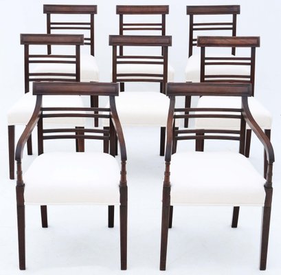 Antique dining chairs set of 8 hot sale