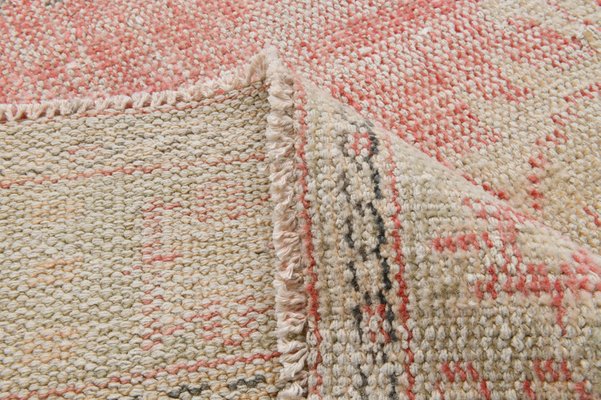 Vintage Rug In Wool For At Pamono, Textured Wool Rug Blush