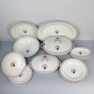 Art Deco Tableware by Charles Ahrenfeldt for Maitrise Set of 52