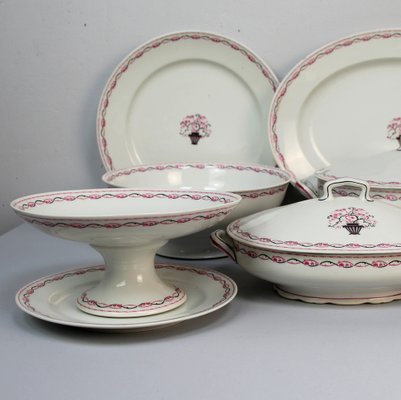 Art Deco Tableware by Charles Ahrenfeldt for Maitrise Set of 52