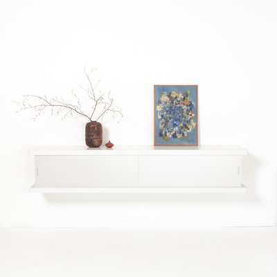 White floating sideboard discount