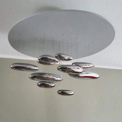 Mercury Xl Pendant Lamp in Chrome by Ross Lovegrove for Artemide