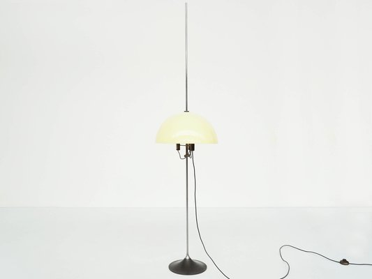 Space Age Floor Lamp with Up and Down Yellow Shade by Gino