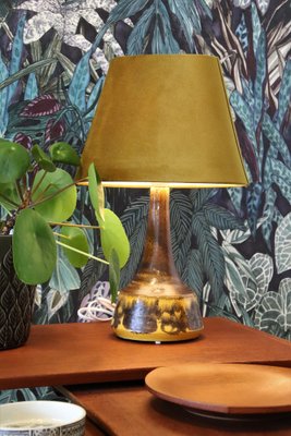 Vintage Ceramic Table Lamps from Danish Bornholm, 1960s, Set of