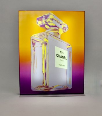 Pop Art Advertising Lighting Display for Chanel No. 5 for sale at