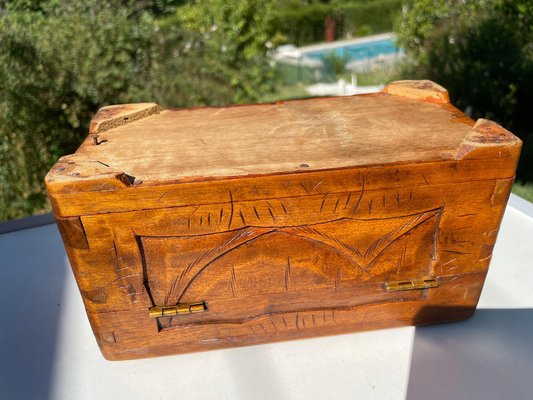 Carved Wood Chinese Box With Decor, Wooden Box Cost