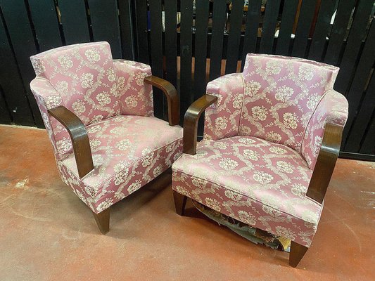 Art Deco Armchairs for sale at Pamono