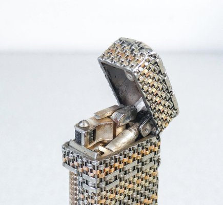 hellige Tilgivende gåde Rollagas Lighter in Valenza Gold & Silver from Dunhill for sale at Pamono