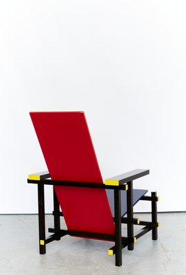 Red & Blue Chair by Gerrit Thomas Rietveld for Cassina for at Pamono