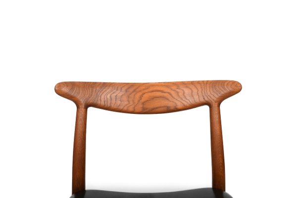 W2 Dining Chairs by Hans J. Wegner for C.M. Madsen, 1950s