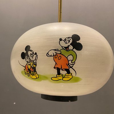 Lampe à Suspension avec Walt Disney Mickey Mouse de Doria Leuchten, 1950s  en vente sur Pamono