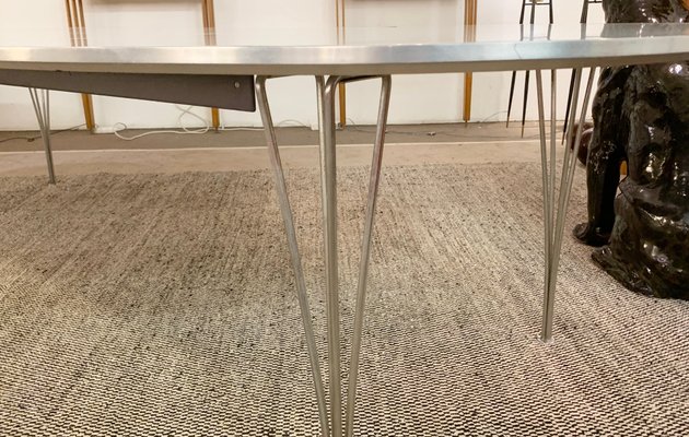 Model Super Ellipse Table by Arne Jacobsen Piet Hein and Model Super Ellipse Table by Arne Jacobsen Piet Hein and