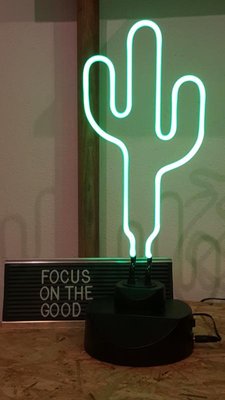 Neon Cactus Lamp for sale at