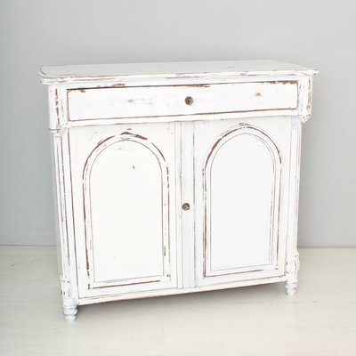 Antike Weiße Holz Kommode, 1880er bei Pamono kaufen Antike Weiße Holz Kommode, 1880er bei Pamono kaufen