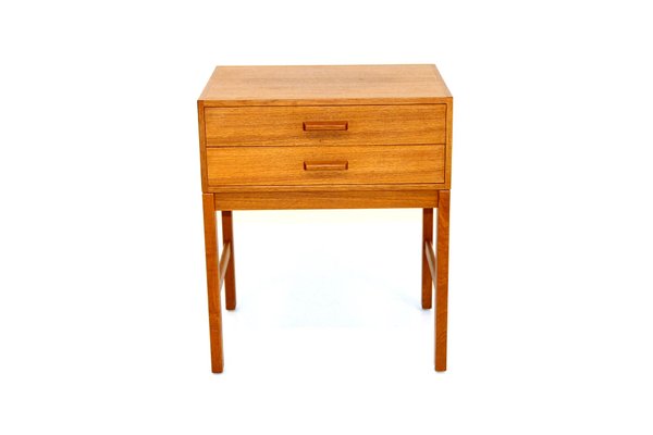 Vintage teak bedside sale table