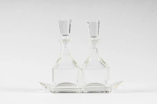 Art Deco Essig- und Ölspender aus Glas, 1920er bei Pamono kaufen