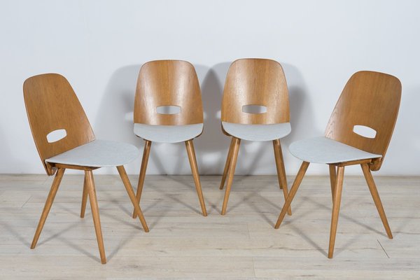 Lollipop Chairs by František Jirák for Tatra, 1960s, Set of 4 for