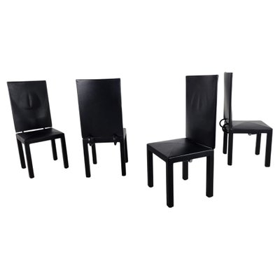 Arcara Dining Chairs By Paolo Piva For, Black Skinny Dining Chairs