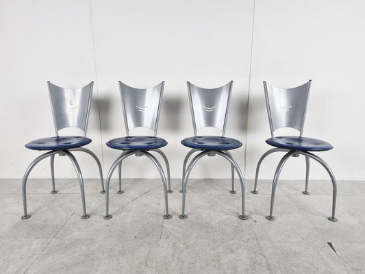 椅子 vintage 90's Postmodern Chair 1990's Postmodern Steelcase Black Leather Office Desk Chair