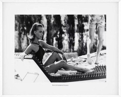 Romy Schneider at the Pool, 20th Century, Photographic Print, Framed for  sale at Pamono