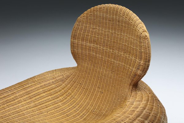 Rattan Storvik Lounge Chair by Carl Öjerstam for Ikea, 2000s Rattan Storvik Lounge Chair by Carl Öjerstam for Ikea, 2000s