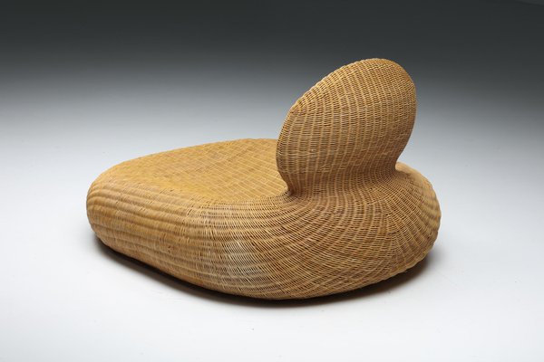 Rattan Storvik Lounge Chair by Carl Öjerstam for Ikea, 2000s Rattan Storvik Lounge Chair by Carl Öjerstam for Ikea, 2000s