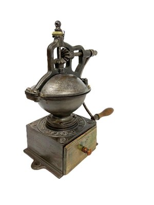19th Century French Cast Iron Coffee Grinder for sale at Pamono