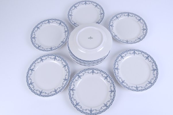 Servizio di piatti per 12 persone in ceramica di Bavaria Seltmann Blun, set  di 40 in vendita su Pamono