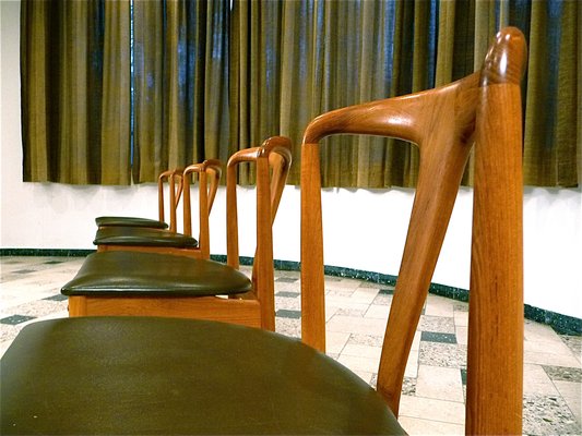 Danish Teakwood Juliane Dining Chairs by Johannes Andersen for