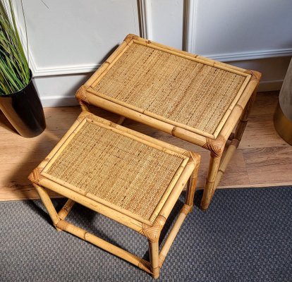 Bamboo on sale nesting tables
