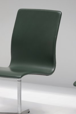 Sillas giratorias de oficina Oxford Arne Jacobsen para Fritz Hansen. Juego 6 venta en Pamono