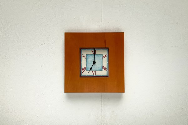 Postmodern English Wall Clock from Ziro, 1980s for sale at Pamono