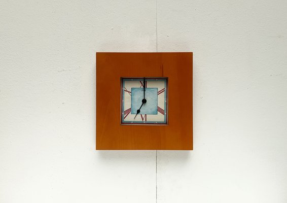 ●VINTAGE POSTMODERN WALL CLOCK ARTSWING● Postmodern English Wall Clock from Ziro, 1980s for sale at Pamono
