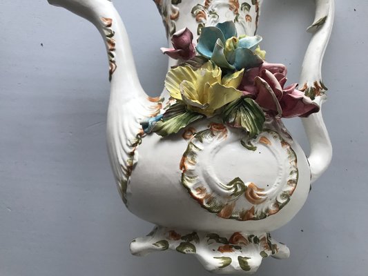Ceramic Pitcher Signed by Bassano, Italy, 1950s for sale at Pamono