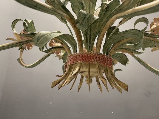 Tole clearance flower chandelier