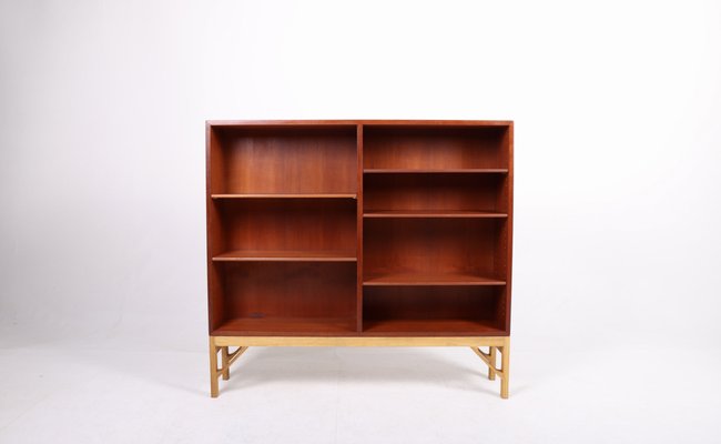 Danish Teak and Oak Bookcase by B rge Mogensen for Fdb 1960s