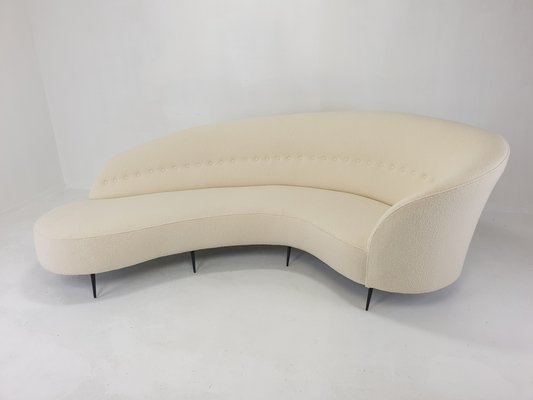 Curved Sofa by Federico Munari Italy 1960s