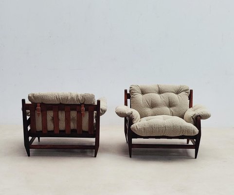 Barmhjertige websted hverdagskost Mid-Century Modern Brazilian Easy Chairs and Ottoman by Jean Gillon for  Italma W, Set of 3 for sale at Pamono