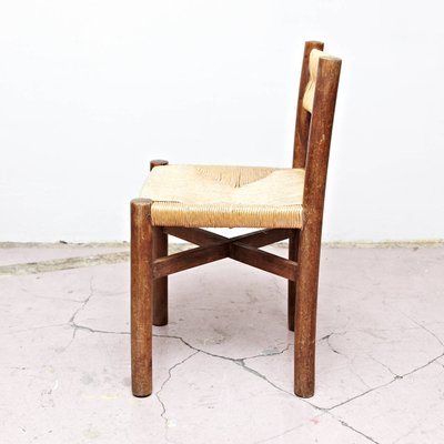 French Meribel Chair By Charlotte Perriand For Georges Blanchon 1950s For Sale At Pamono