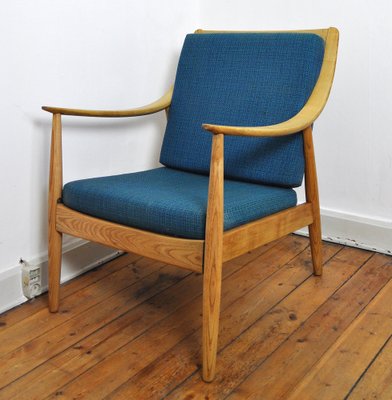 Lounge Chair by Peter Hvidt Orla Molgaard Nielsen for France Daverkosen 1950s for sale at Pamono