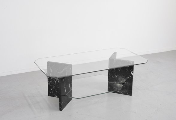 Marble base glass top coffee table deals