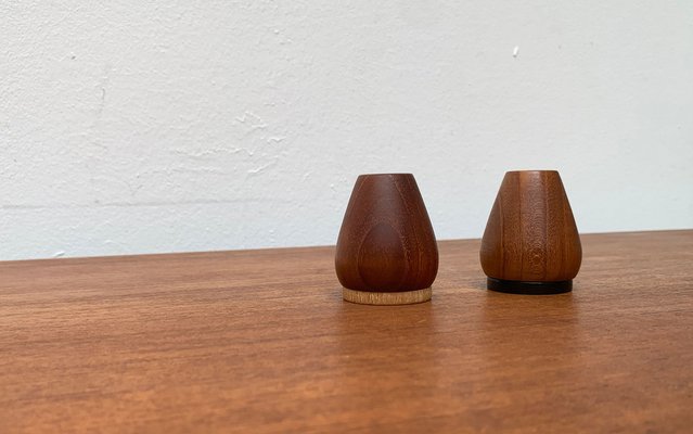 Mid-Century Danish Teak Pepper and Salt Shaker, 1960s, Set of 2