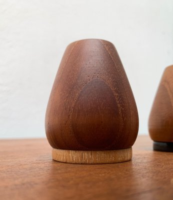 Mid-Century Danish Teak Pepper and Salt Shaker, 1960s, Set of 2