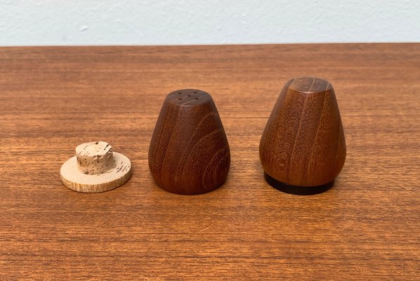 Mid-Century Danish Teak Pepper and Salt Shaker, 1960s, Set of 2