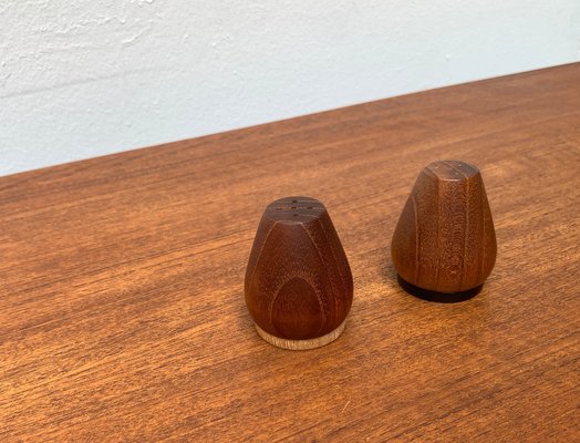 Mid-Century Danish Teak Pepper and Salt Shaker, 1960s, Set of 2