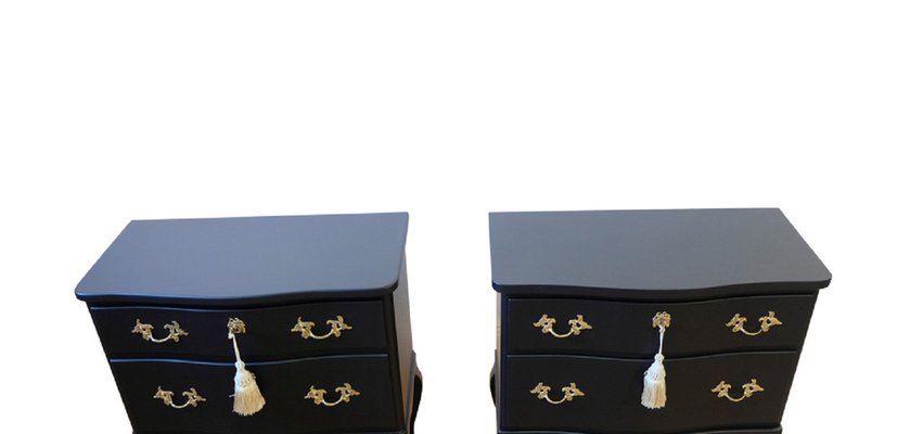 princess polly baby blue dress Home Square 3-Piece Set with Metal Dresser and 2 Nightstands in Rich Black