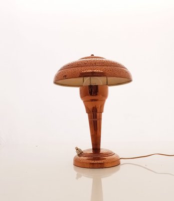 Lampe De Bureau En Métal Cuivré – Vintage – État De Marche