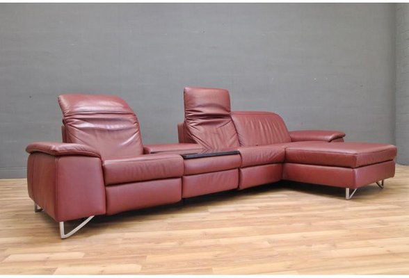 Large Leather Corner Sofa From Himolla, Soft Leather Corner Sofa Recliner